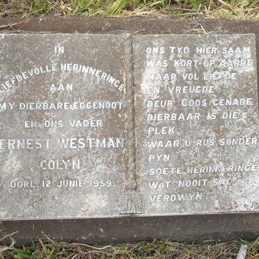 COLYN Ernest Westman -1959