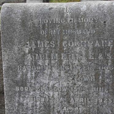 COCHRANE James 1871-1925