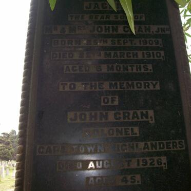 CRAN Jackie 1909-1910 :: CRAN John -1926