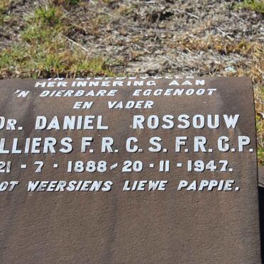 CILLIERS Daniel Rossouw 1888-1947