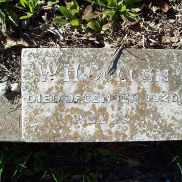 CULLEN W.H. -1920