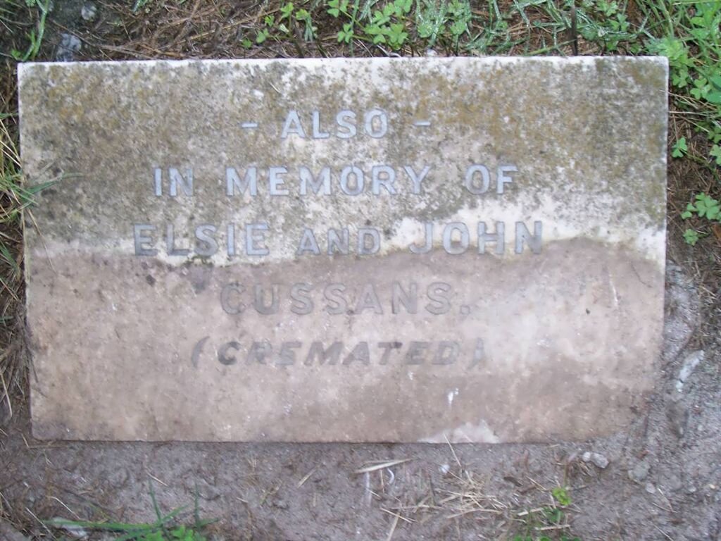 CUSSANS Elsie &amp; John
