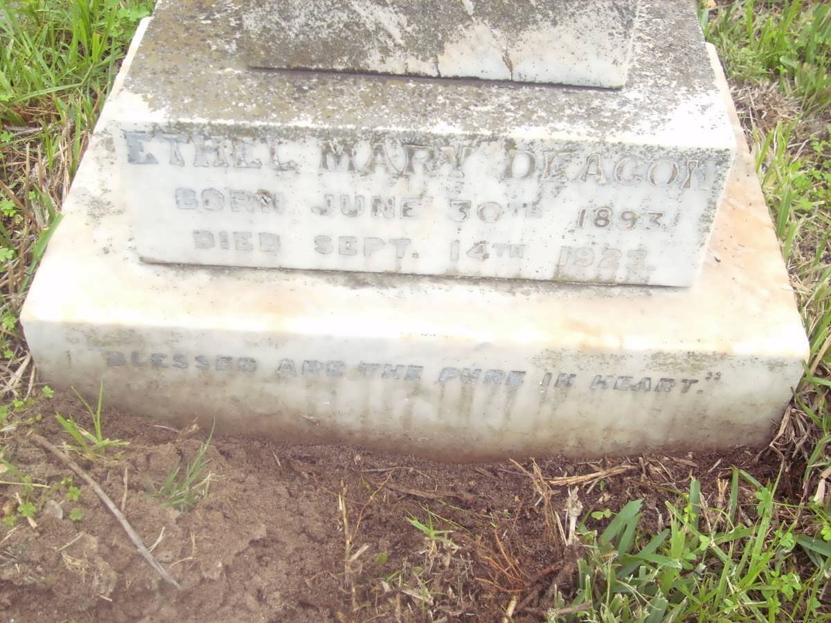DEACON Ethel Mary 1893-1923