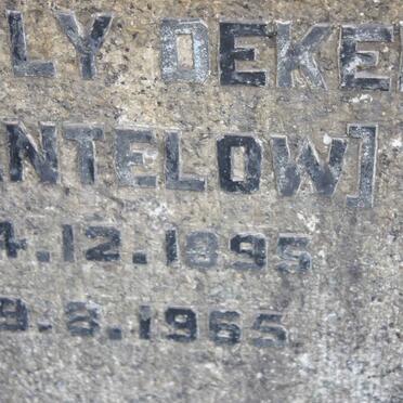 DEKENAH Doris Emily nee PENTELOW 1895-1965