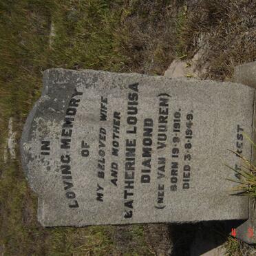 DIAMOND Catherine Louisa nee VAN VUUREN 1910-1949