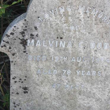 DODD Malvina C. -1904