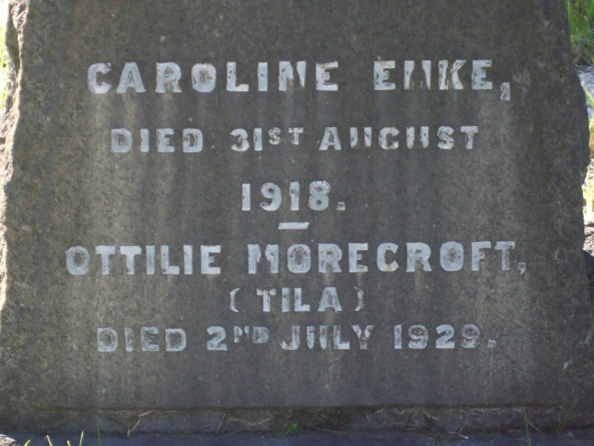EMKE Caroline -1918 :: MORECROFT Ottilie -1929
