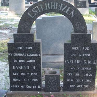 ESTERHUIZEN Barend H. 1898-1968 &amp; G.M.J. WILLEMSE 1900-1982