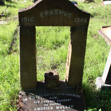 ERASMUS Andries Muller 1916-1946