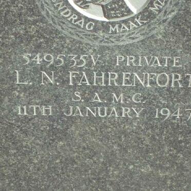 FAHRENFORT L.N. -1947