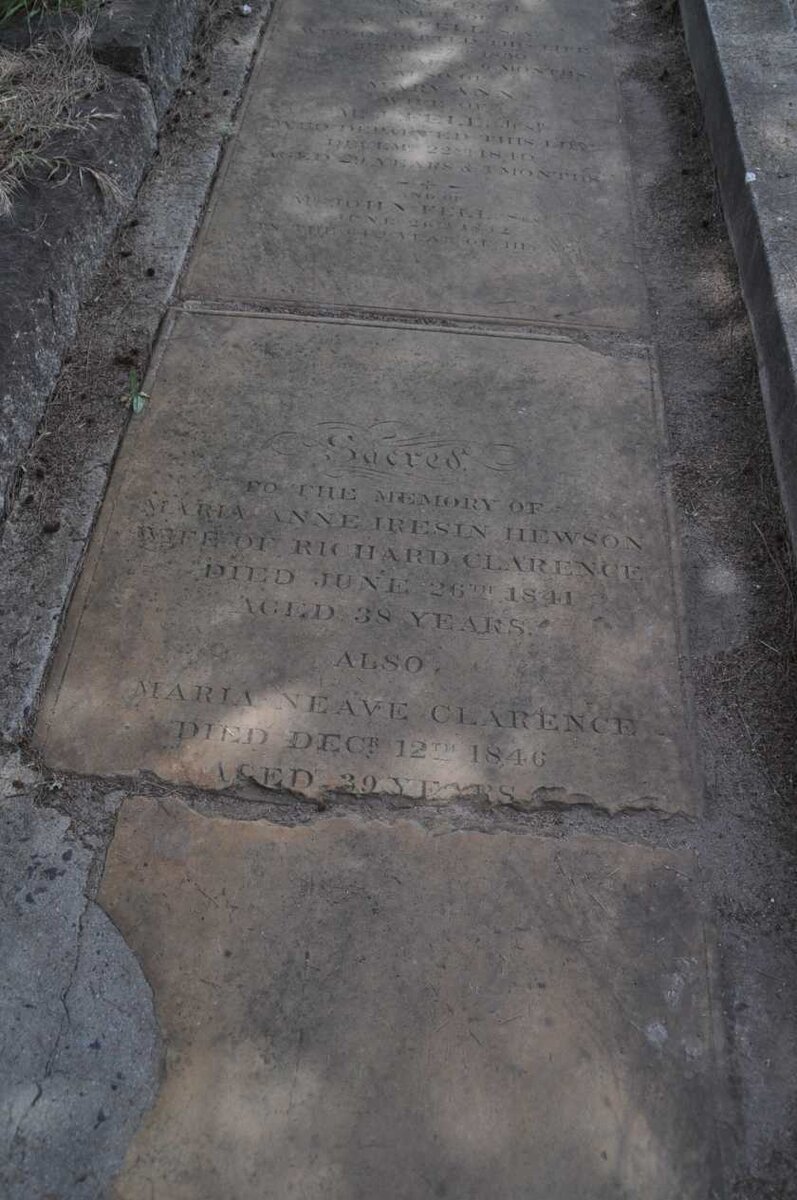 FELL ? :: ? Maria Ann nee FELL :: FELL ? John :: CLARENCE Maria Anne Iresin nee HEWSON -1841 :: CLARENCE Maria Neave -1846.