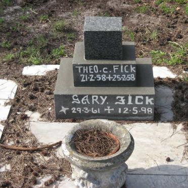 FICK Gary 1961-1998 :: FICK Theo C. 1958-1958