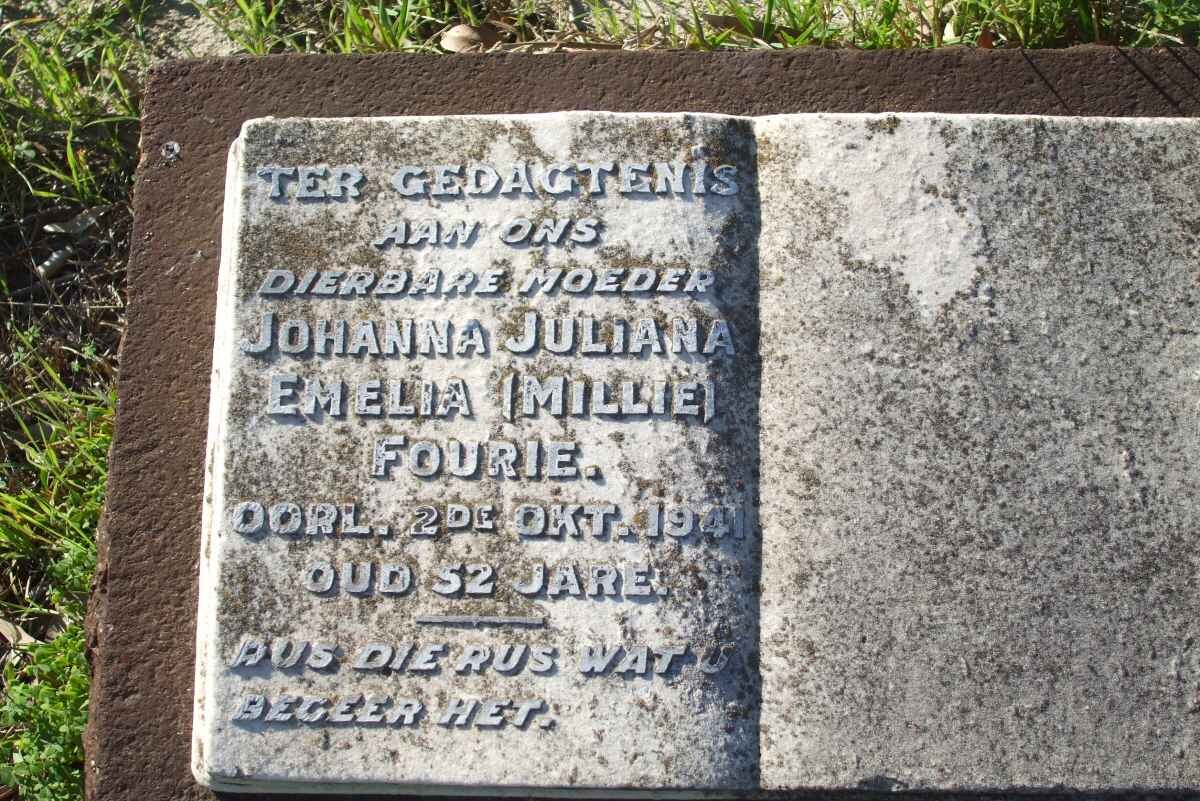 FOURIE Johanna Juliana Emelia -1941
