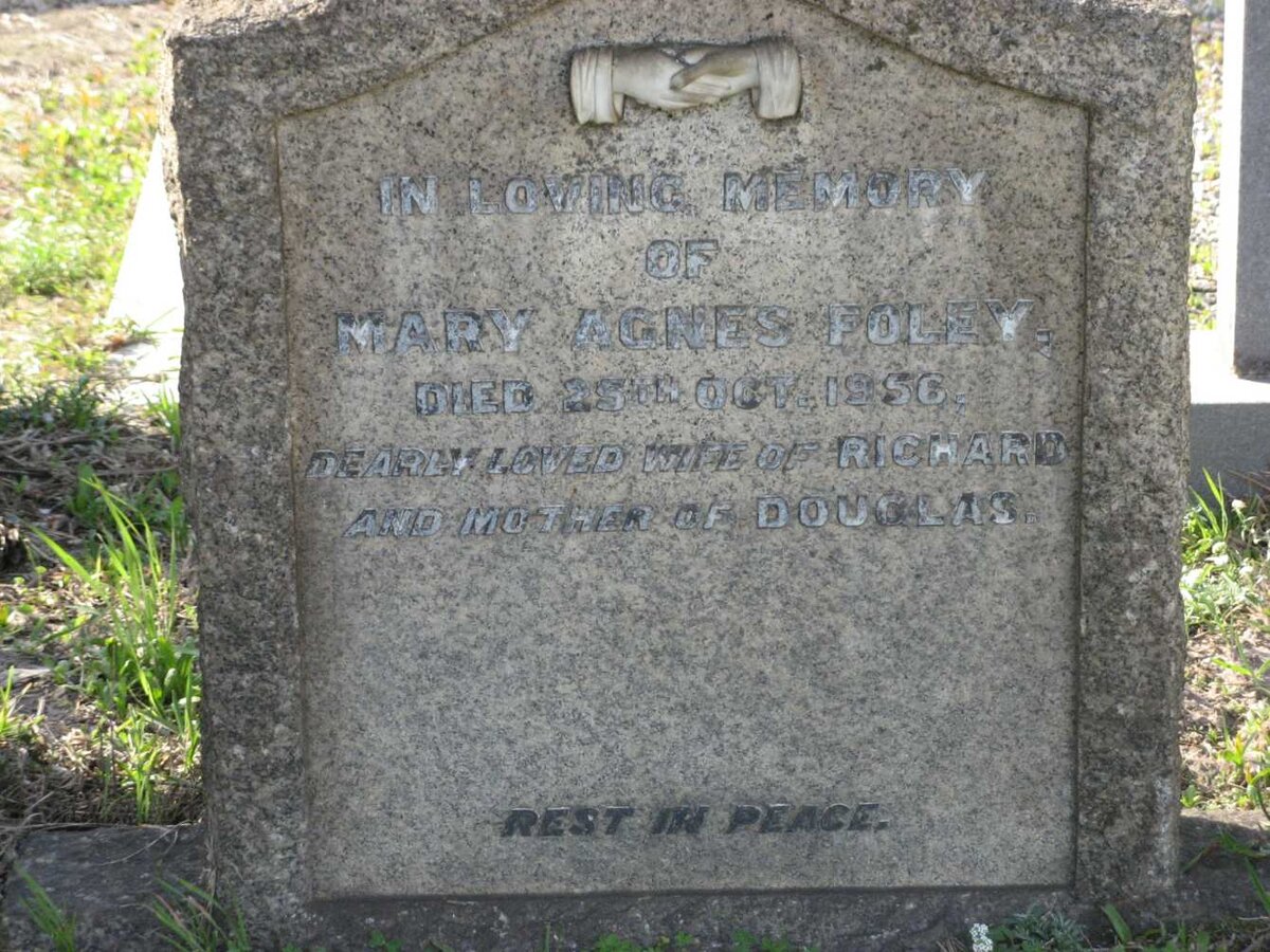 FOLEY Mary Agnes -1956