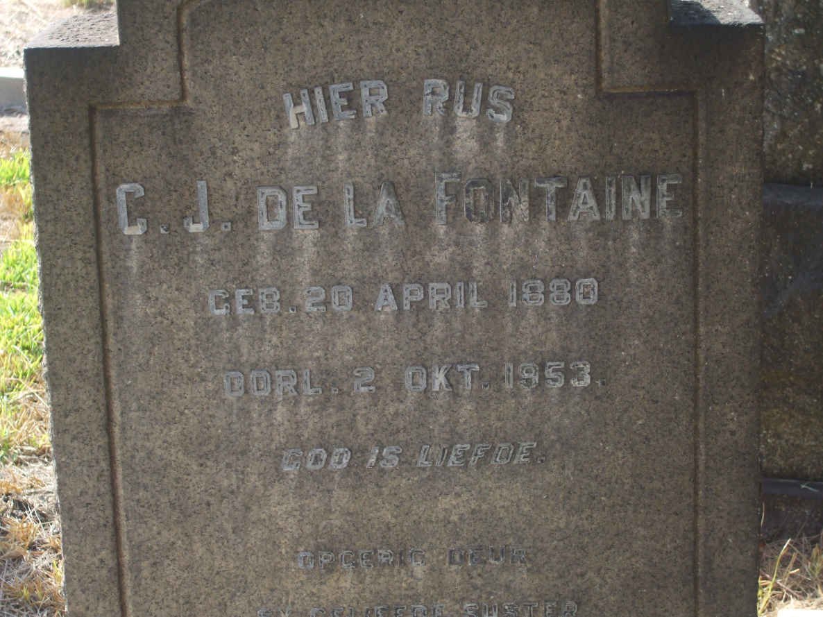 FONTEINE C.J., de la 1880-1953