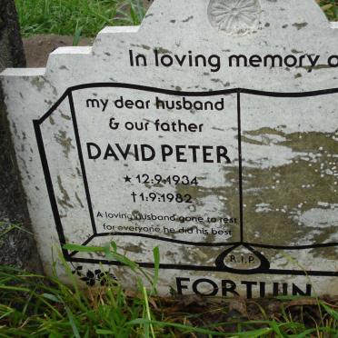 FORTUIN David Peter 1934-1982
