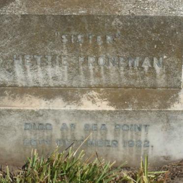 FRONEMAN Hettie -1922