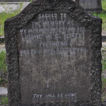 FREIMOND Ludwig W.C. -1952