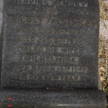 FREDERICKS August 185?-?? &amp; Wilhelmina -1947