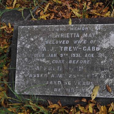 GABB Alfred John, TREW -1931 &amp; Henrietta May -1931