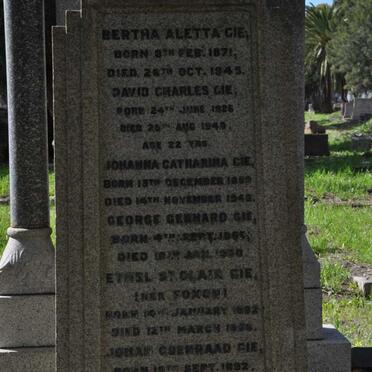 GIE Johanna Catharina 185?-1948