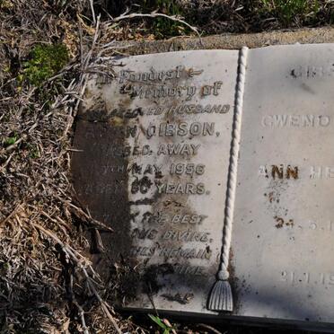 GIBSON Allen -1956 &amp; Gwendoline Ann Helene 1904-1998