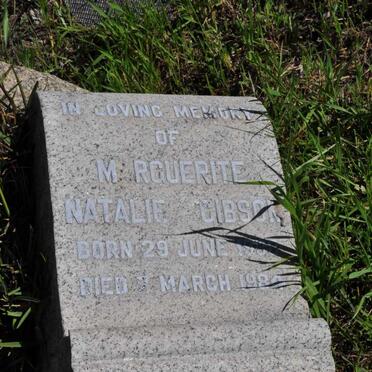 GIBSON Marguerite Natalie -1984