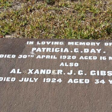 GIBSON Alexander J.G. -1924 :: DAY Patricia G. -1920