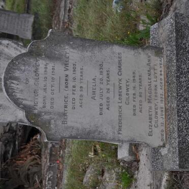 GILOWAY Frederick Lodewyk Charles -1949 &amp; Elizabeth Magdalena Ann LUYT -1952