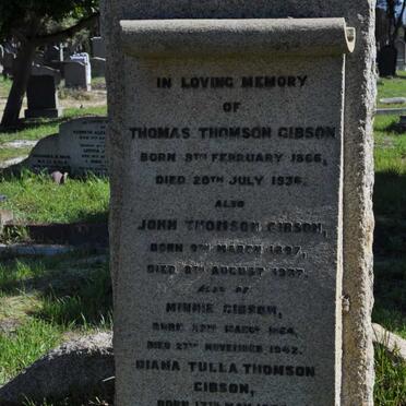 GIBSON Thomas Thomson 1866-1936