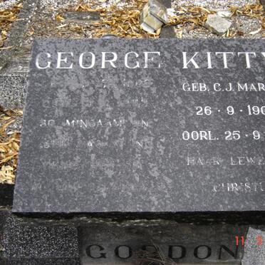 GORDON George 1902-1982 &amp; C.J. MARITZ 1920-1971
