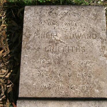 GRIFFITHS Philip Edward 1887-1968