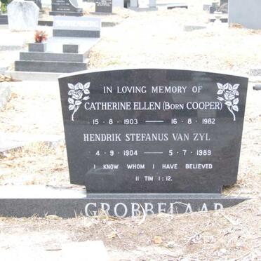 GROBBELAAR Hendrik Stefanus van Zyl 1904-1989 &amp; Catherine Ellen COOPER 1903-1982