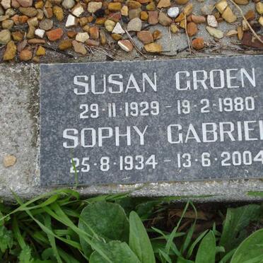 GROEN Susan 1929-1980 :: GABRIEL Sophy 1934-2004