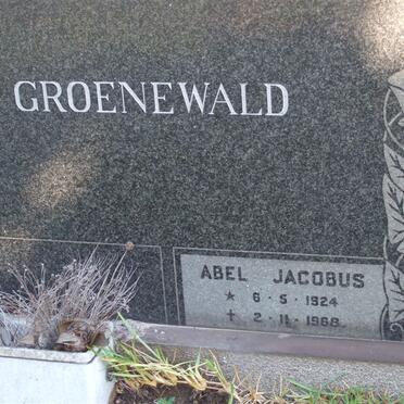 GROENEWALD Abel Jacobus 1924-1968