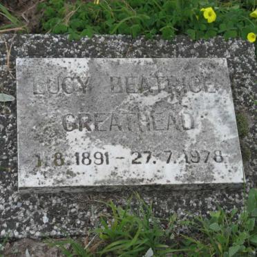 GREATHEAD Lucy Beatrice 1891-1978