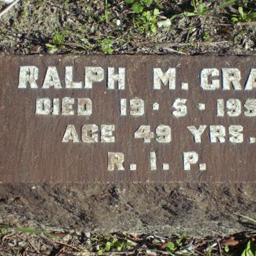 GRAY Ralph M. -1957 