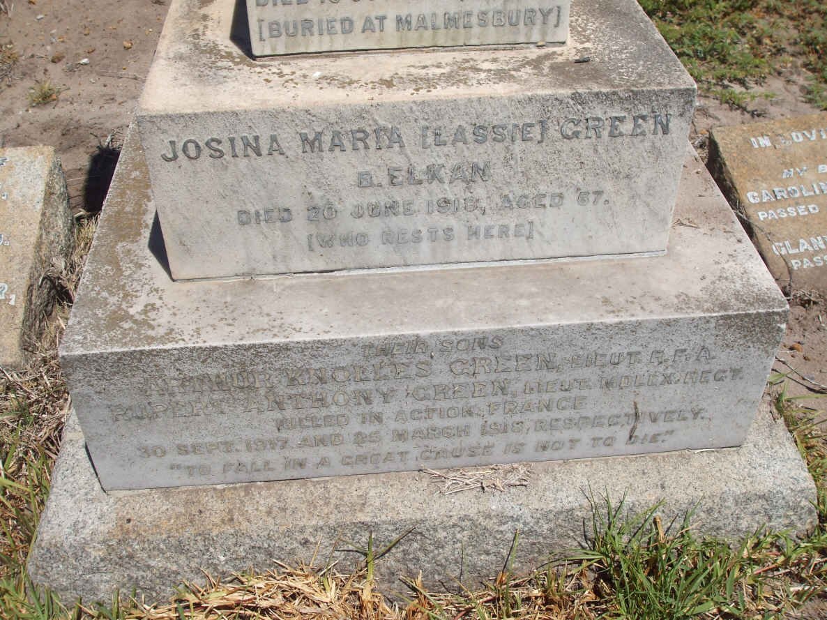 GREEN Arthur Knolles -1917 :: GREEN Rupert Anthony -1918