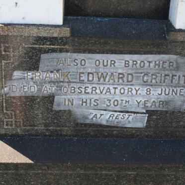 GRIFFITHS Frank Edward -1920