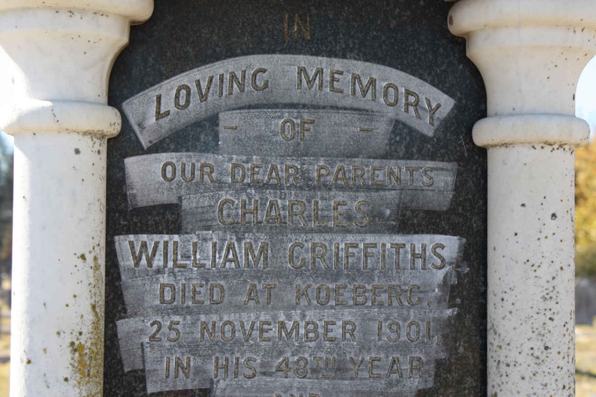 GRIFFITHS Charles William -1901