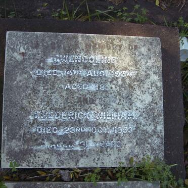 ? Frederick William  -1953 :: ? Gwendoline  -1934 