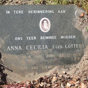 GROENEWALD Anna Cecilia nee LÖTTER 1901-1978