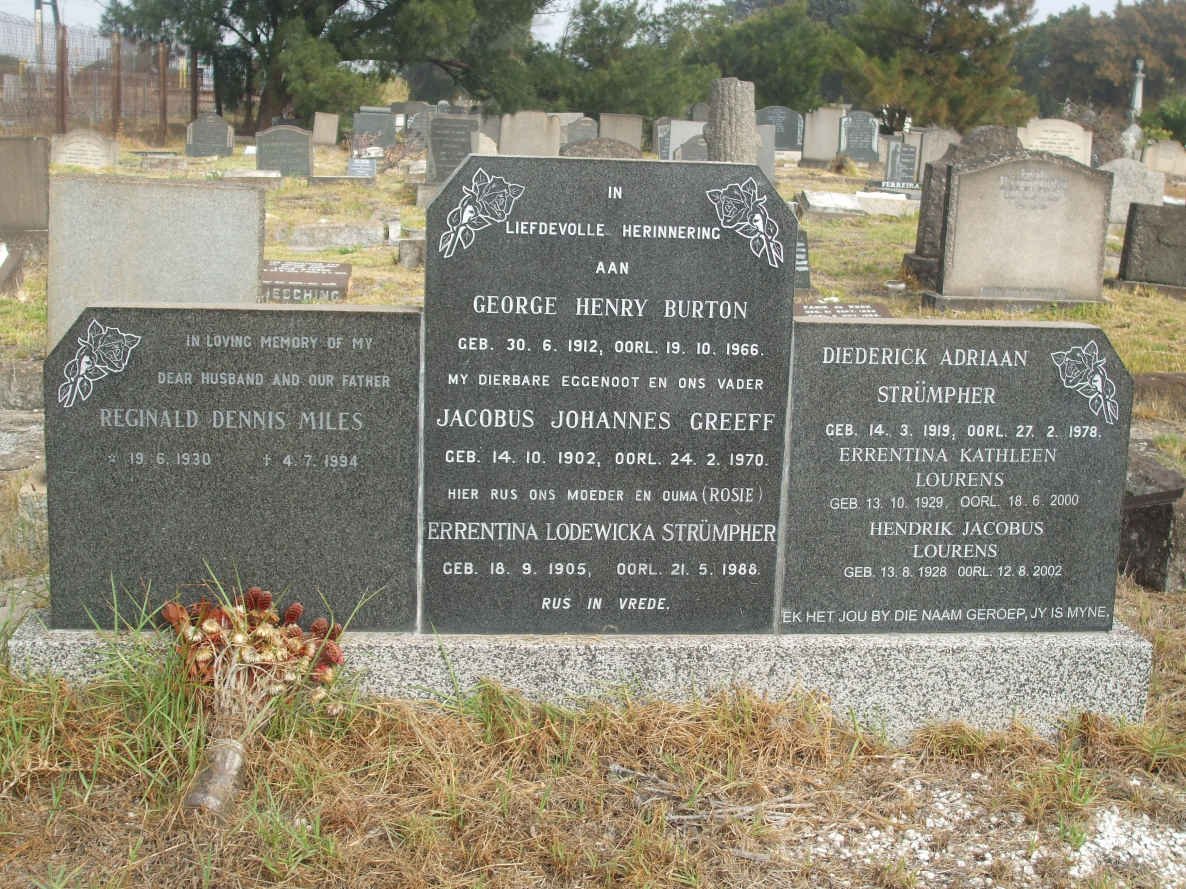 GREEFF :: STRÜMPHER :: BURTON :: MILES :: LOURENS