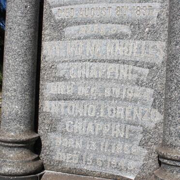 CHIAPPINI Antonia Lorenzo 1868-1948 &amp; Ivy Irene Knolles GREEN -1944