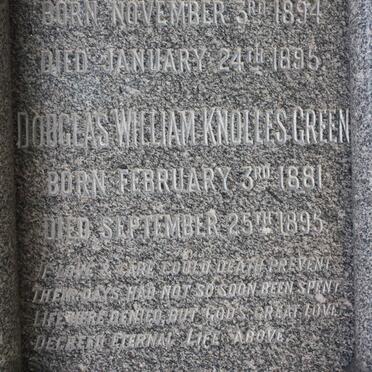 GREEN Douglas William Knolles 1881-1895