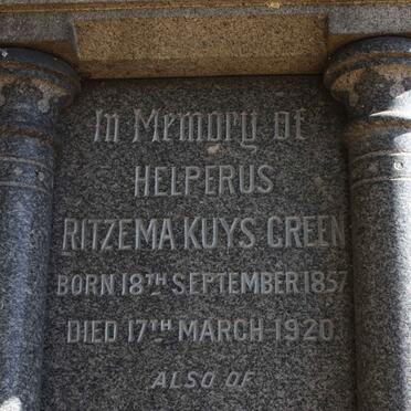 GREEN Helperus Ritzema Kuys 1857-1920