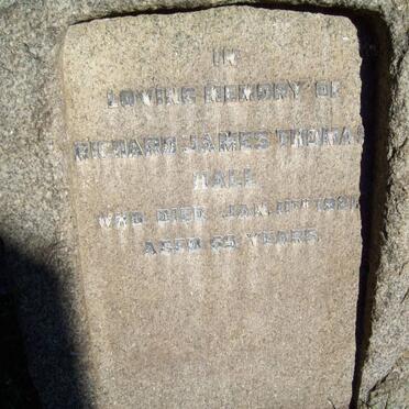 HALL Richard James Thomas -1921