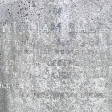 HALES William 1878-1904