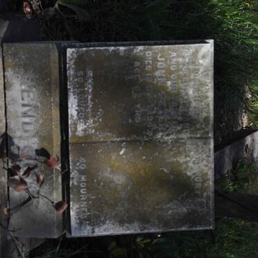 HENDRICKS John Peter -1947