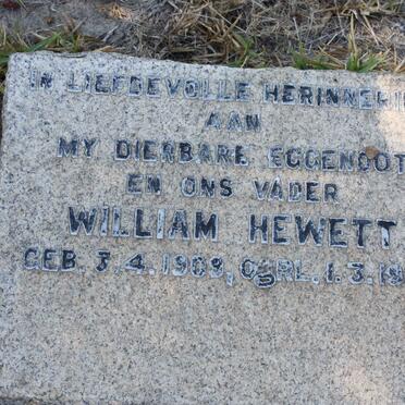 HEWETT William 1909-1960